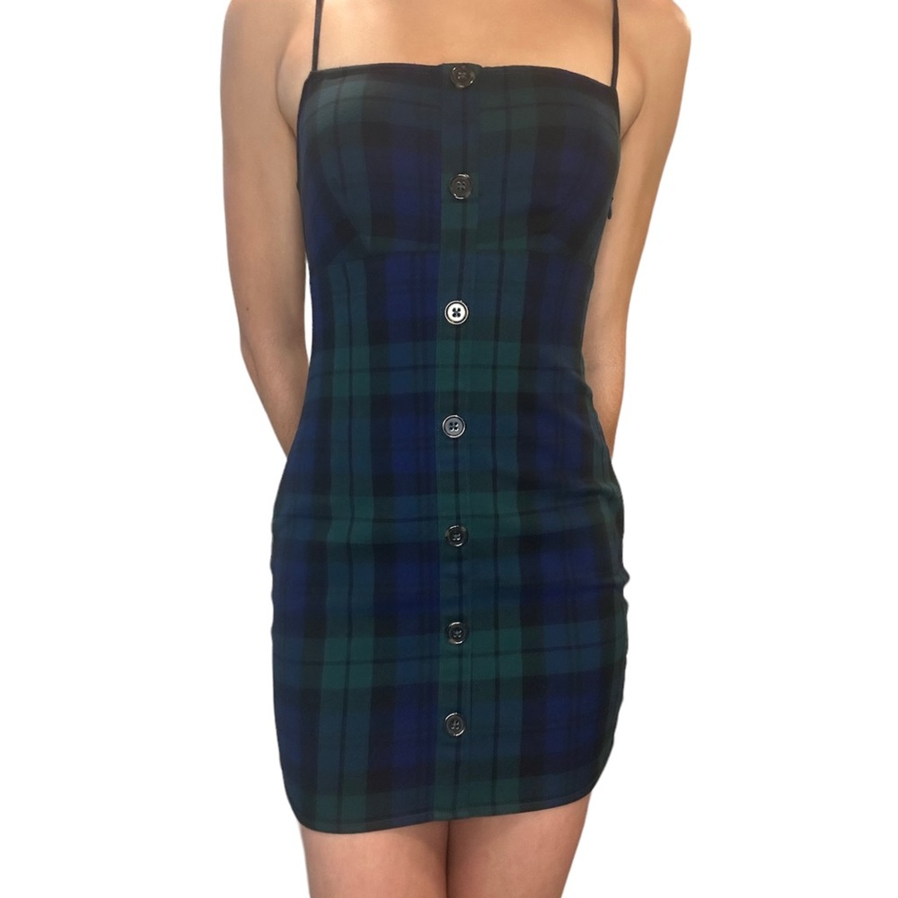 Vintage Guess Originals Plaid Mini Dress